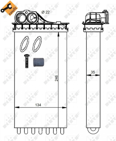 Schimbator caldura incalzire habitaclu potrivit CITROEN XSARA PICASSO 1.6-2.0D 12.99-06.12 [2]