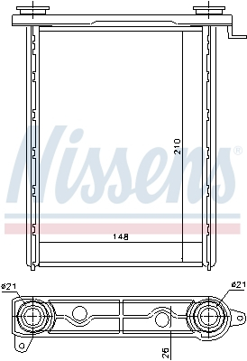 Schimbator caldura incalzire habitaclu - Schimbator caldura incalzire habitaclu potrivit FIAT TALENTO; NISSAN NV300; OPEL VIVARO B; RENAULT FLUENCE, GRAND SCENIC III, MEGANE, MEGANE III, MODUS, SCENIC III, TRAFIC III 1.2-2.0D 05.08-