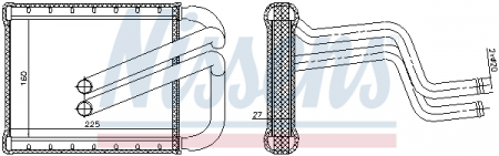 Schimbator caldura incalzire habitaclu - Schimbator caldura incalzire habitaclu potrivit KIA CARENS IV 1.6/1.7D/2.0 03.13-