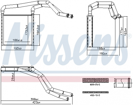 Schimbator caldura incalzire habitaclu - Schimbator caldura incalzire habitaclu potrivit KIA SOUL II 1.6-2.0 02.14-
