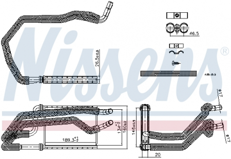 Schimbator caldura incalzire habitaclu - Schimbator caldura incalzire habitaclu potrivit LAND ROVER DISCOVERY V, RANGE ROVER IV, RANGE ROVER SPORT II 2.0-5.0 08.12-