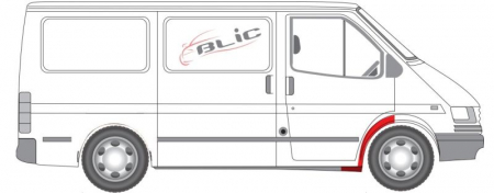 Segment aripa Dreapta (partea din spate) potrivit FORD TRANSIT, TRANSIT TOURNEO 01.91-12.00 [2]