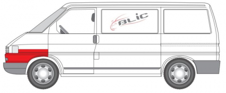 Segment aripa fata stanga potrivit VW TRANSPORTER T4 09.95-04.03 [1]