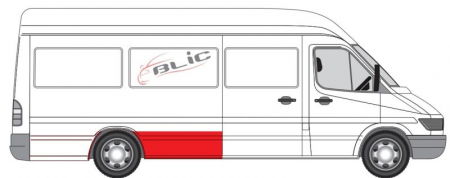 Segment aripa Spate Dreapta (inainte de roata, inaltime 50cm) potrivit MERCEDES SPRINTER 2-T (B901, B902), SPRINTER 3-T (B903), SPRINTER 4-T (B904) -12.06 [2]