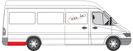Segment aripa Spate Dreapta ( inaltime 15cm, model lung) potrivit MERCEDES SPRINTER 2-T (B901, B902), SPRINTER 3-T (B903), SPRINTER 4-T (B904) -05.06 [1]