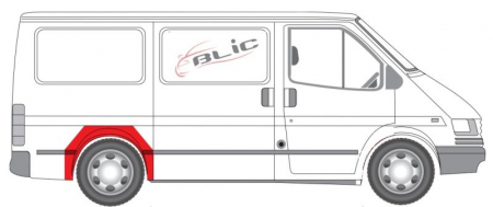 Segment aripa Spate Dreapta (model scurt) potrivit FORD TRANSIT, TRANSIT TOURNEO 01.91-07.00 [1]