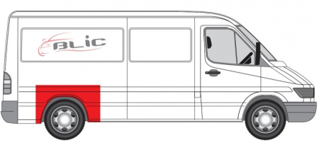 Segment aripa Spate Dreapta/Stanga potrivit MERCEDES SPRINTER 2-T (B901, B902), SPRINTER 3-T (B903), SPRINTER 4-T (B904), SPRINTER 5-T (B905) -05.06 [2]