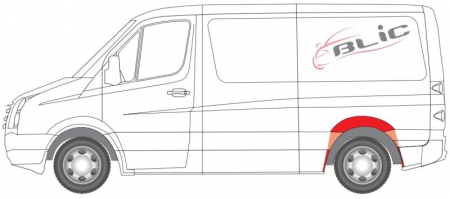 Segment aripa Spate Stanga (extern, captuseala de protectie spate) potrivit MERCEDES SPRINTER 3,5-T (B906), SPRINTER 3-T (B906), SPRINTER 3-T (B910), SPRINTER 4,6-T (B906) [2]