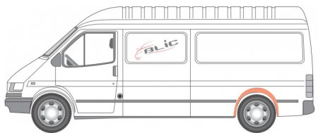 Segment aripa Spate Stanga (garnitura Aripa, model lung) potrivit FORD TRANSIT, TRANSIT TOURNEO -12.00 [2]