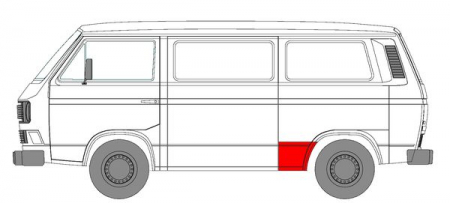 Segment aripa Spate Stanga (inainte de roata) potrivit VW TRANSPORTER T3 -12.92 [1]