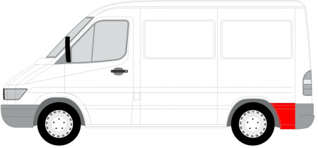Segment aripa Spate Stanga ( inaltime 50cm, model scurt) potrivit MERCEDES SPRINTER 2-T (B901, B902), SPRINTER 3-T (B903), SPRINTER 4-T (B904) -12.06 [2]