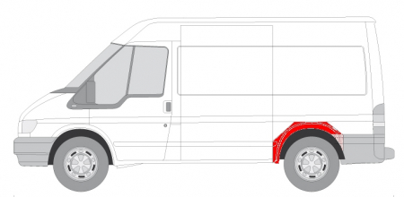 Segment aripa Spate Stanga (model scurt) potrivit FORD TRANSIT -08.14 [2]