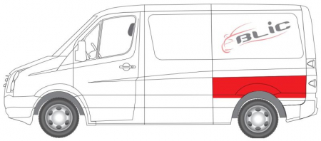 Segment aripa Spate Stanga (partea de sus, model mediu, scazut) potrivit MERCEDES SPRINTER 3,5-T (B906), SPRINTER 3-T (B906), SPRINTER 4,6-T (B906), SPRINTER 5-T (B906) -10.13 [1]