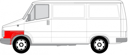 Segment aripa Stanga (Partea frontala) potrivit CITROEN C25; FIAT DUCATO; PEUGEOT J5 01.81-12.90 [1]