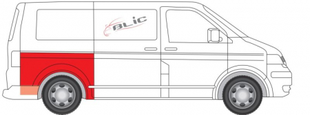 Segment reparatie aripa dreapta spate 1/2 inaltime VW MULTIVAN V, TRANSPORTER V dupa 2003 [1]