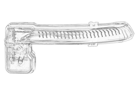 Piese Auto - Semnalizator oglinda laterala Dreapta potrivit RENAULT KADJAR 1.2-1.7D 06.15-
