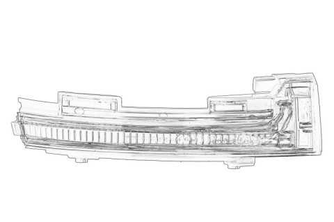 Piese Auto - Semnalizator oglinda laterala Dreapta potrivit VW TOUAREG 2.0-4.0D 11.17-