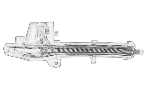 Semnalizator - Semnalizator oglinda laterala Stanga potrivit AUDI A6 ALLROAD C8, A6 C8, A7, A8 D5 2.0-4.0H 06.17-