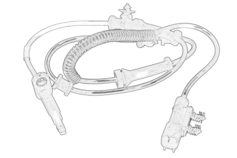 Piese Auto - Senzor ABS Fata Dreapta/Stanga potrivit DODGE DURANGO; JEEP GRAND CHEROKEE IV 3.0D-6.4 01.08-