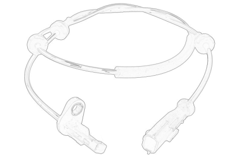 Piese Auto - Senzor ABS Spate Dreapta/Stanga (aplicatie de la 10.20) potrivit FIAT TALENTO; NISSAN NV300; OPEL VIVARO B; RENAULT TRAFIC III 1.6D/2.0D 05.14-