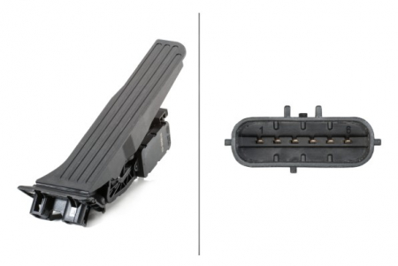 Electrica - Senzor pedala acceleratie potrivit AUDI A3, R8, R8 SPYDER, TT; SEAT LEON; SKODA OCTAVIA II, SUPERB II; VW CC B7, EOS, GOLF V, GOLF VI, JETTA III, JETTA IV, PASSAT ALLTRACK B7 1.2-5.2 10.98-