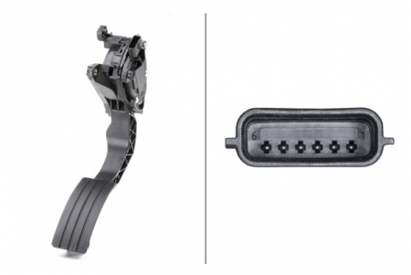 Electrica - Senzor pedala acceleratie potrivit DACIA DUSTER, DUSTER/SUV, LOGAN II, LOGAN MCV II, SANDERO II; RENAULT DUSTER, LOGAN I, LOGAN/STEPWAY II, SANDERO/STEPWAY II 0.9-1.6LPG 04.10-