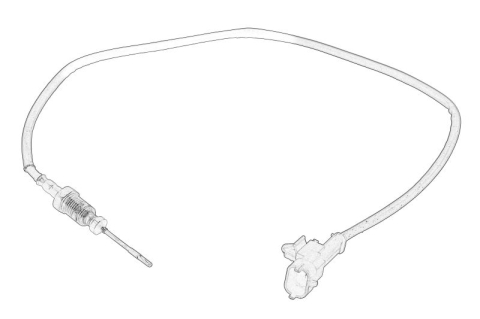 Piese Auto - Senzor temperatura evacuare (culoare negru) potrivit IVECO