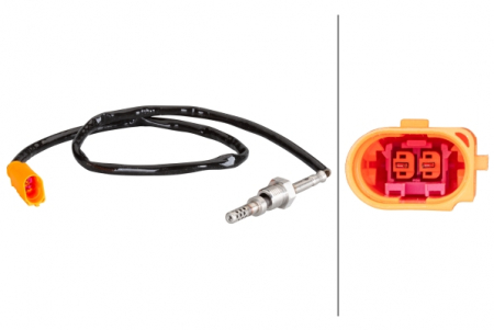 Electrica - Senzor temperatura evacuare (dupa DPF) potrivit AUDI A3; SEAT LEON, LEON SC, LEON ST; SKODA OCTAVIA III; VW GOLF ALLTRACK VII, GOLF SPORTSVAN VII, GOLF VII 1.6D 08.12-