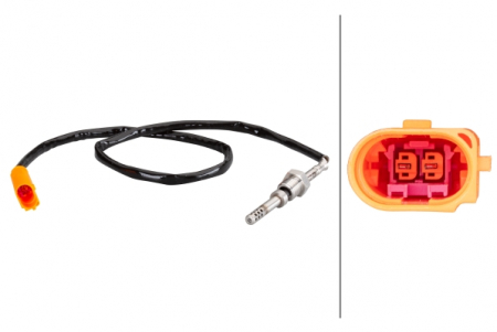 Electrica - Senzor temperatura evacuare (dupa DPF) potrivit AUDI A6 C5; VW CALIFORNIA T5 CAMPER, CALIFORNIA T6 CAMPER, MULTIVAN T5, MULTIVAN T6, TRANSPORTER T5, TRANSPORTER T6 2.0D/2.5D 02.00-12.19