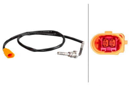 Electrica - Senzor temperatura evacuare (dupa DPF) potrivit SEAT IBIZA IV, IBIZA IV SC, IBIZA IV ST, IBIZA IV/HATCHBACK; SKODA FABIA II, ROOMSTER, ROOMSTER PRAKTIK; VW POLO, POLO V 1.2D 10.09-