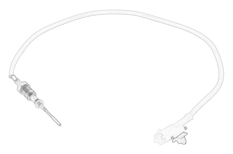 Piese Auto - Senzor temperatura evacuare (inainte de catalizator) potrivit IVECO DAILY V, DAILY VI 09.11-