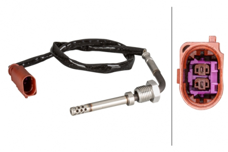 Electrica - Senzor temperatura evacuare (inainte de DPF) potrivit AUDI A1; SEAT IBIZA IV, IBIZA IV SC, IBIZA IV ST, IBIZA IV/HATCHBACK, TOLEDO IV; SKODA FABIA II, RAPID, ROOMSTER 1.2D/1.6D 05.09-