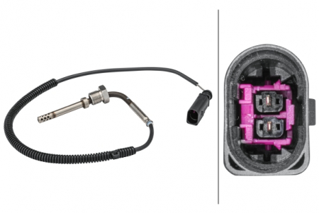 Electrica - Senzor temperatura gaze evacuare potrivit AUDI A6 ALLROAD C6, A6 C6, A8 D3, Q7 2.7D/3.0D/4.2D 08.03-08.11