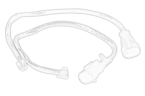 Electrica - Senzor uzura placute frana Spate Dreapta/Stanga lungime: 295mm potrivit IVECO DAILY IV, DAILY V, DAILY VI 05.06-