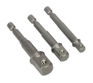 Set scule mana - Set 3 adaptoare soclu 3 / 8 1 / 4 1 / 2