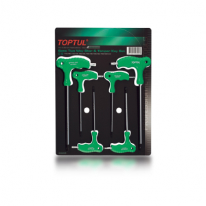 Cheie hexagonala - Set 6 chei hexagonale imbus maner inchTinch, Toptul T10-T40