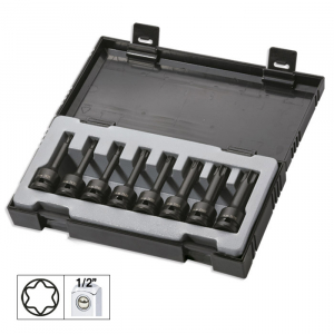 Chei impact - Set 8 imbusuri de impact torx lungi 1/2"