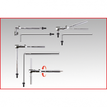Set capete de clichet pentru biti 1/4 torsionpower 33 de piese [6]