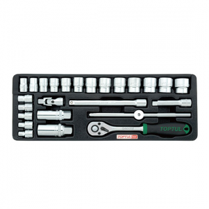 Set scule mana - Set chei 3/8 25 piese carucior
