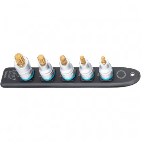 Scule mana - Set CHEI 5 buc / antrenare: 1/2", scurt, profil: SPLINE / XZN, mărime spline / XZN: M10, M12, M14, M6, M8, ambalaj: bară