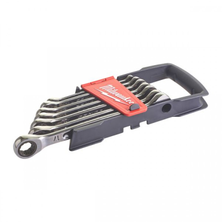Set chei combinate / clichet, offset, 12 unghi, dimensiune metrica: 10, 12, 13, 14, 15, 17, 8 mm, finisaj: oglinda [1]
