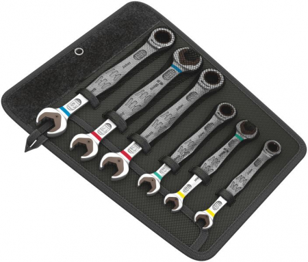 Set scule mana - Set chei combinate, număr de scule: 6buc., dimensiune metrică: 10;13;17;19 mm