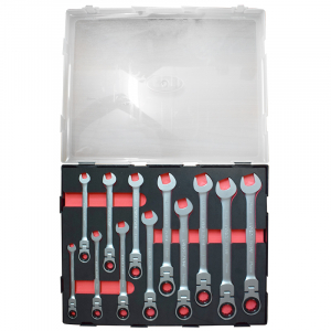 Chei combinate - Set chei cu clichet flexibil 12 bucati