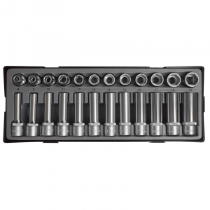 Set scule mana - Set chei tubulare 1/2''- 24 piese