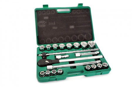 Scule mana - Set chei tubulare 3 / 4 inch, interval dimensiuni capete 19-50mm (16 piese)