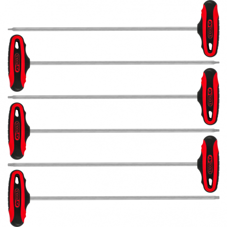 Truse scule - Set chei unghiulare cu maner in T 6 piese