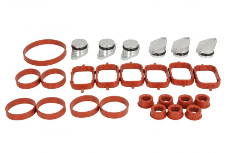 Elemente admisie aer - Set clapete turbionare galerie admisie (diam. 22mm) potrivit BMW potrivit BMW Seria 1 (E87), 3 (E46), 3 (E90), 3 (E91), 3 (E92), 3 (E93), 5 (E39), 5 (E60), 5 (E61) 2.0D/2.5D/3.0D 02.98-12.13