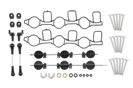 Elemente admisie aer - Set clapete turbionare galerie admisie potrivit AUDI A4 B7, A6 ALLROAD C6, A6 C6, A8 D3, Q7; VW PHAETON, TOUAREG 2.7D/3.0D 08.03-08.11