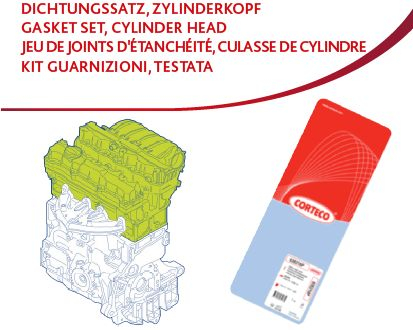 Set complet de garnituri de motor (configurat) potrivit DAEWOO ESPERO, NEXIA 1.5 02.95-06.99 [1]