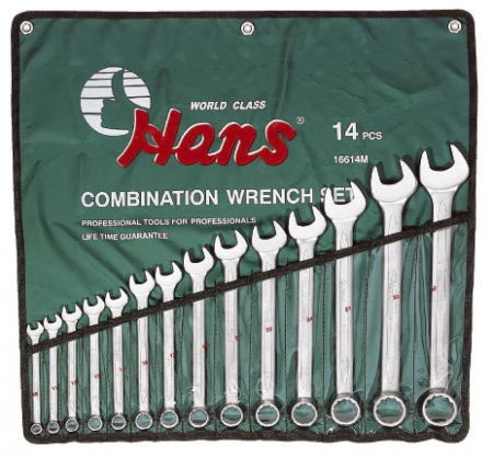 Set scule mana - Set de chei combinate 14 buc. HANS